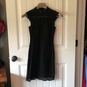 Black lace dress